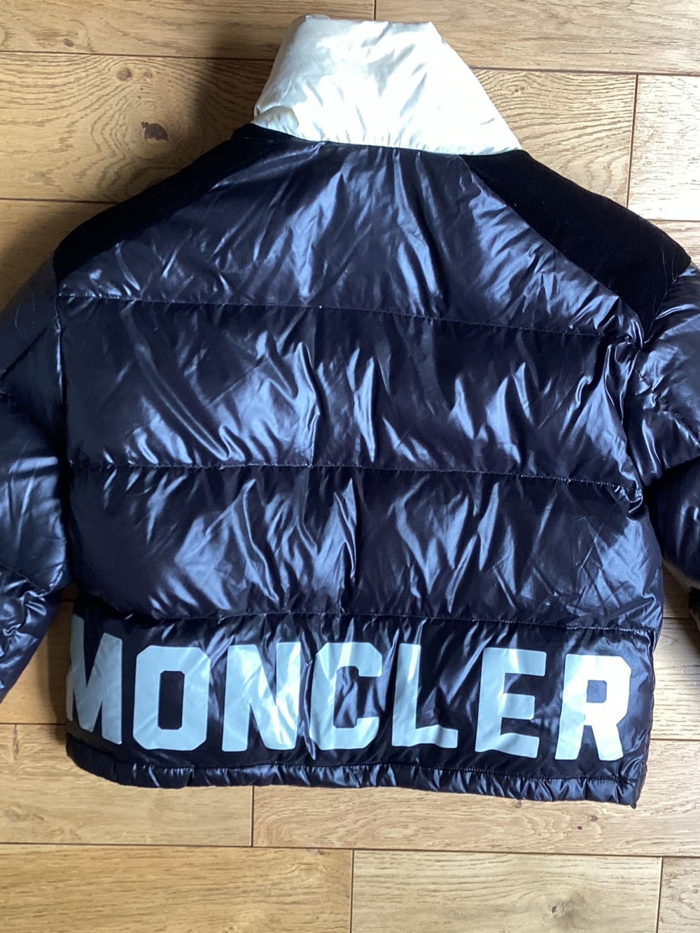 Moncler Black & cream Chouelle down jacket - Picture 4 of 12